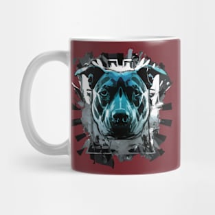 Pit Bull Terrier Mural Street Art Mug